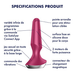 Satisfyer Plug Vibrant Ilicious 2 Satisfyer 10 x 3cm Violet